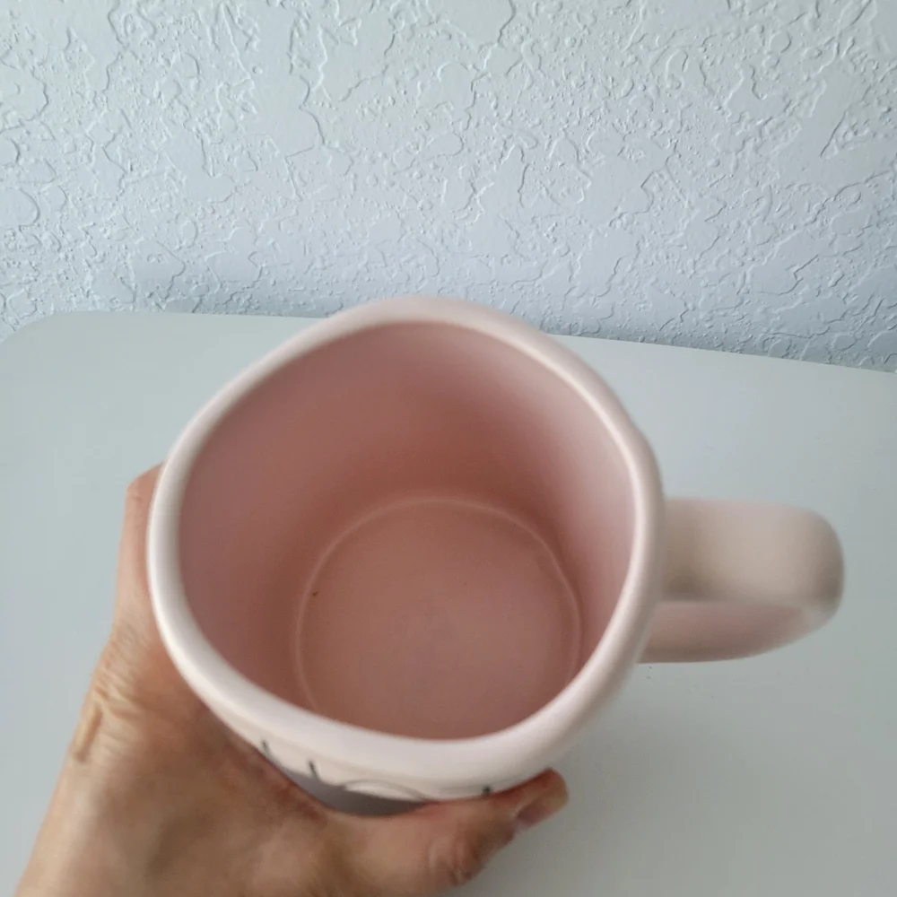 Rae Dunn HOT MESS Mug - PINK - Ceramic - very rare!
